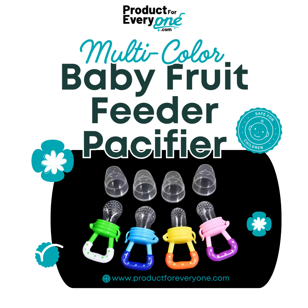 Multi-Color Baby Fruit Feeder Pacifier – Safe & Portable Fresh Food Nibbler for Home & Travel